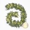2 Pack 5.7 Ft Christmas Cedar Garland - Christmas Garland with 40 Led Lights Strings, Garlands for Decoration Christmas, Pine Garland for Winter Table Mantle Wall Room Outdoor Indoor Decor